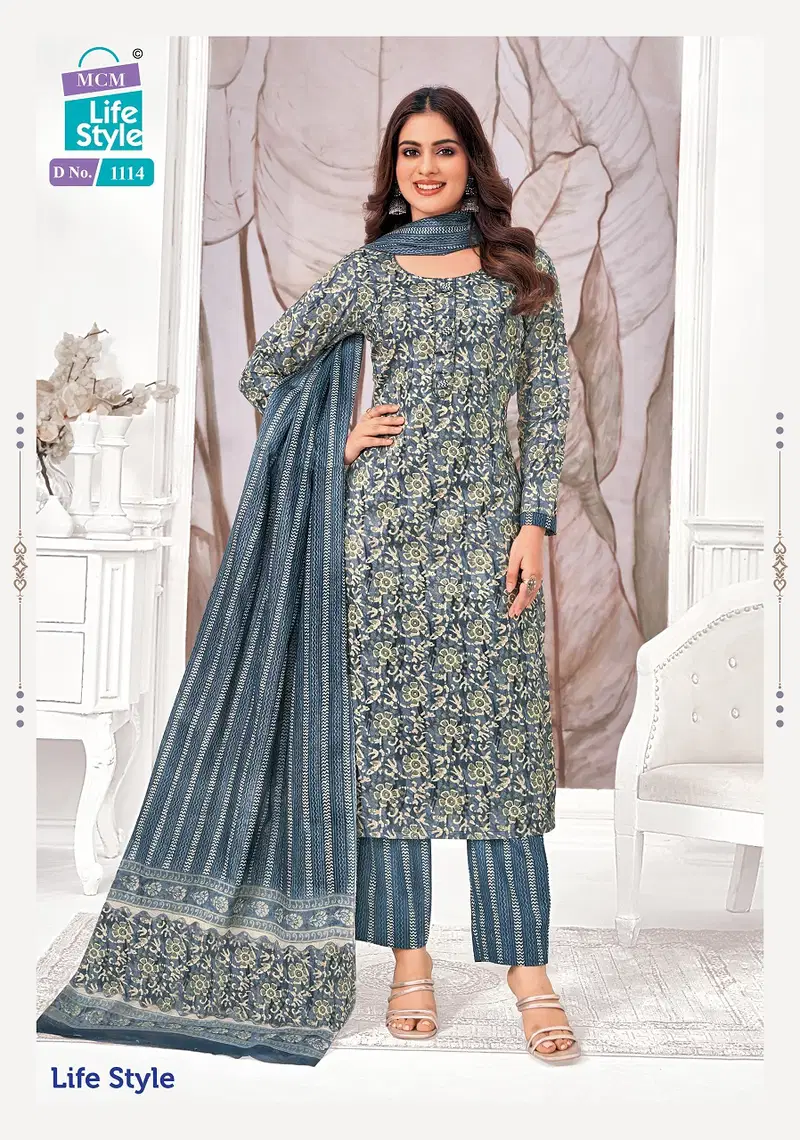 Mcm Lifestyle Vol 11 Printed Cotton Dress Material Wholesalers In Delhi